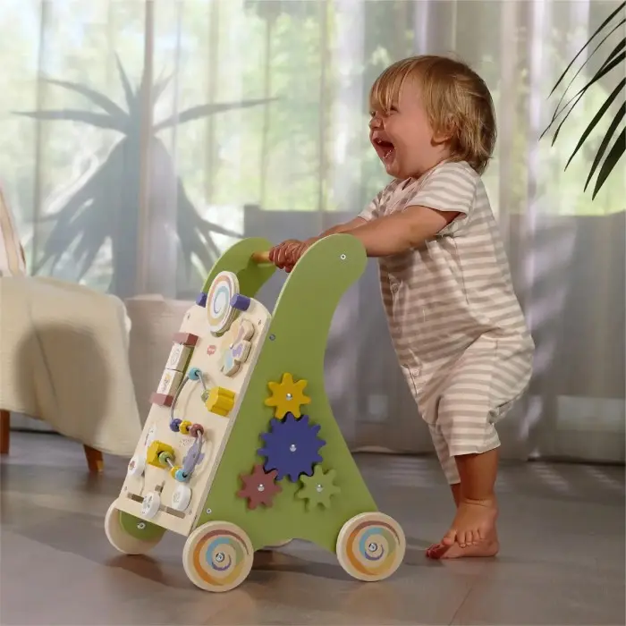 Trotteur en Bois avec Blocs Boho Chic (18M+)