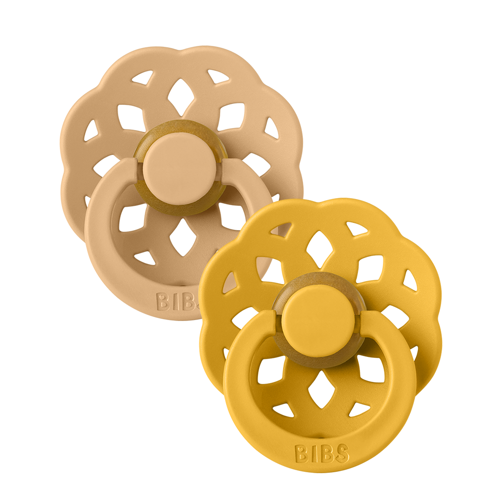 Pack de 2 sucettes BIBS Boheme - Desert Sand/Honey Bee
