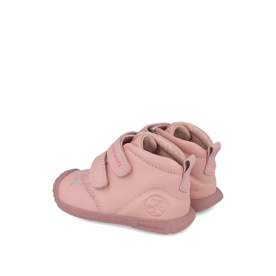 Biogateo Booties Birdie Pink - Biomecanics Maroc - Chaussures premier pas et enfants pour bébé Maroc -www.babyboss.ma