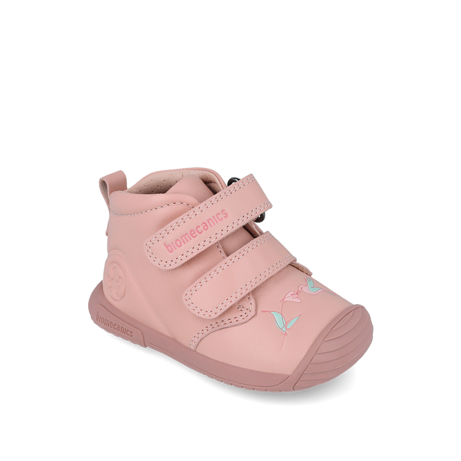 Biogateo Booties Birdie Pink - Biomecanics Maroc - Chaussures premier pas et enfants pour bébé Maroc -www.babyboss.ma