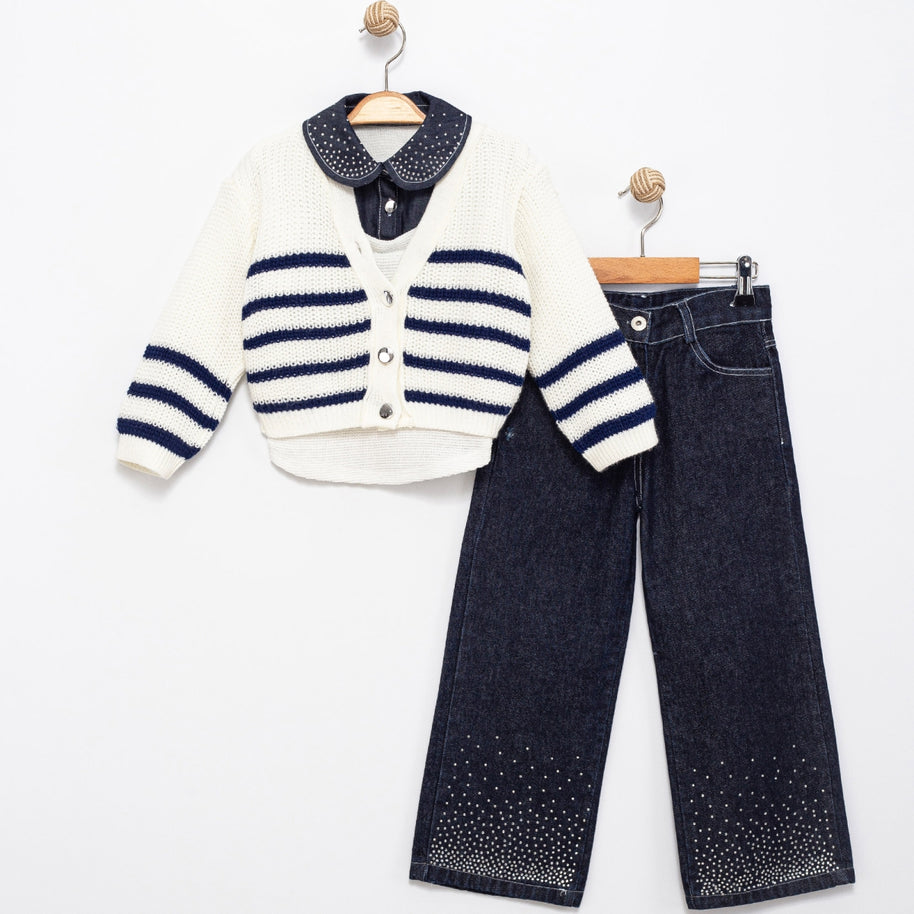 Ensemble 3 pièces - Veysi Bebe - Vêtements Premium pour bébé Maroc -www.babyboss.ma