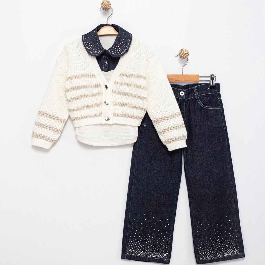 Ensemble 3 pièces - Veysi Bebe - Vêtements Premium pour bébé Maroc -www.babyboss.ma