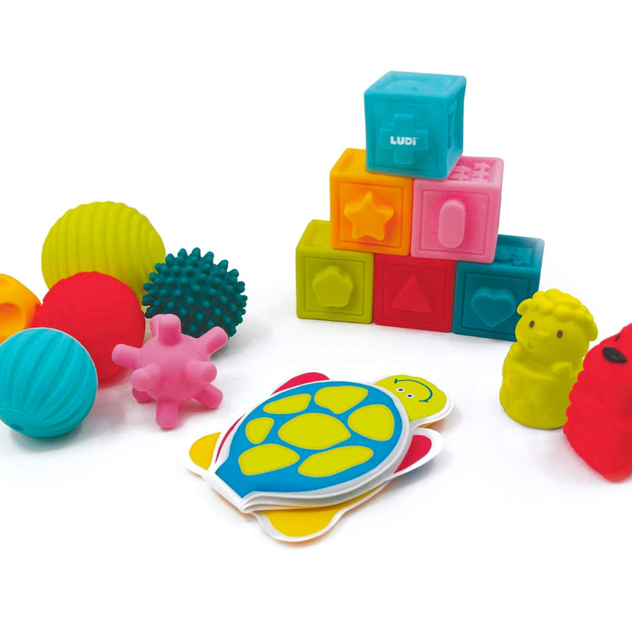 Ludi coffret éveil livre cubes et balles