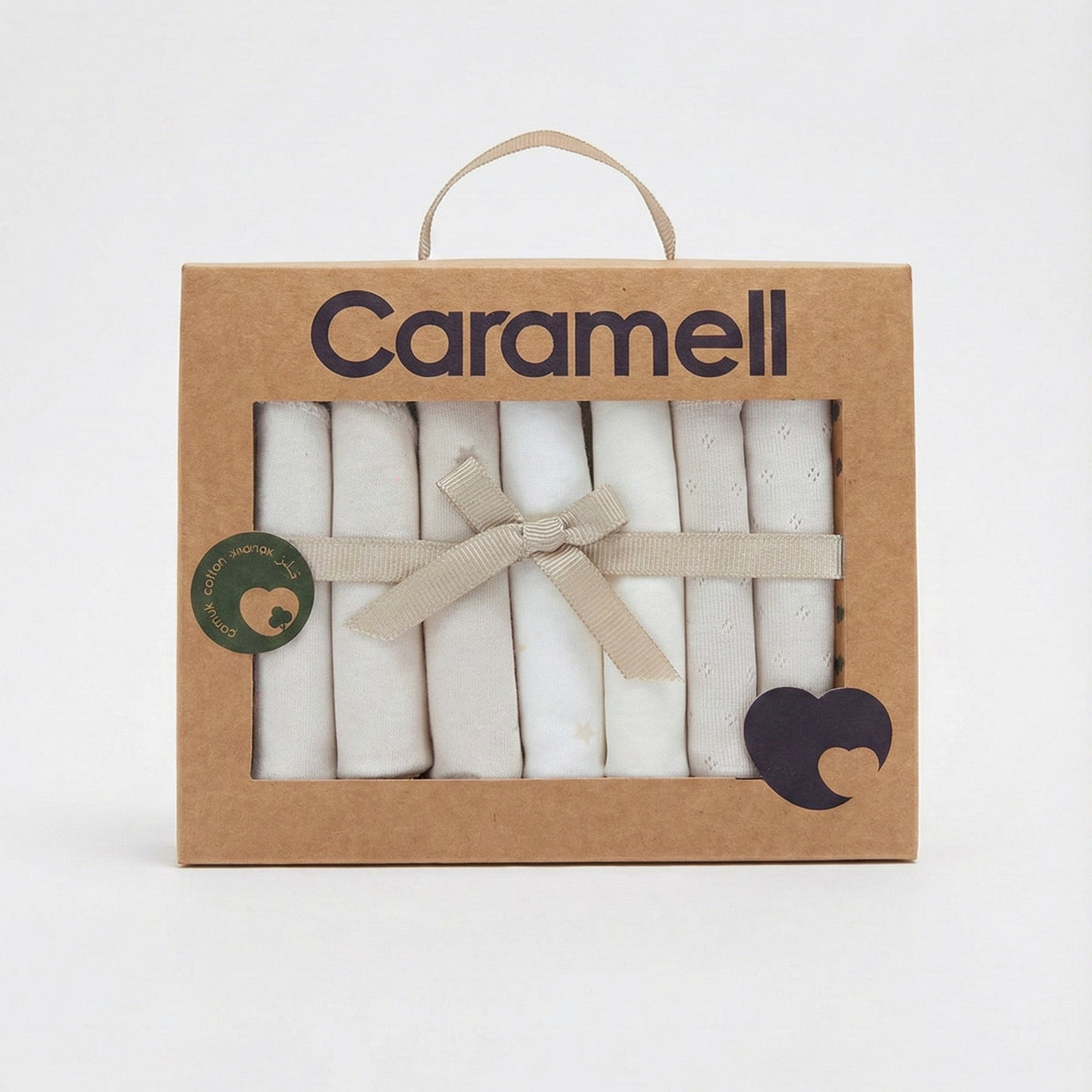 Lot de 7 mouchoirs pour bébé - vert Caramell