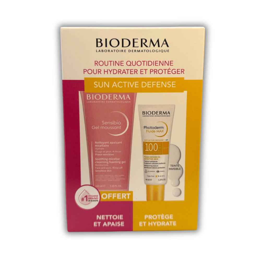 Photoderm Fluide MAX SPF100 + Gel Moussant OFFERT - Bioderma Photoderm - Protection solaire pour bébé Maroc -www.babyboss.ma