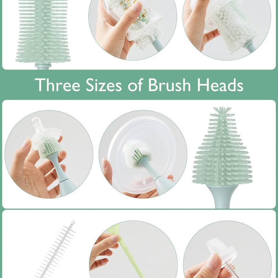 Kit de brosse à biberon Momcozy Innovative Push-Press Design