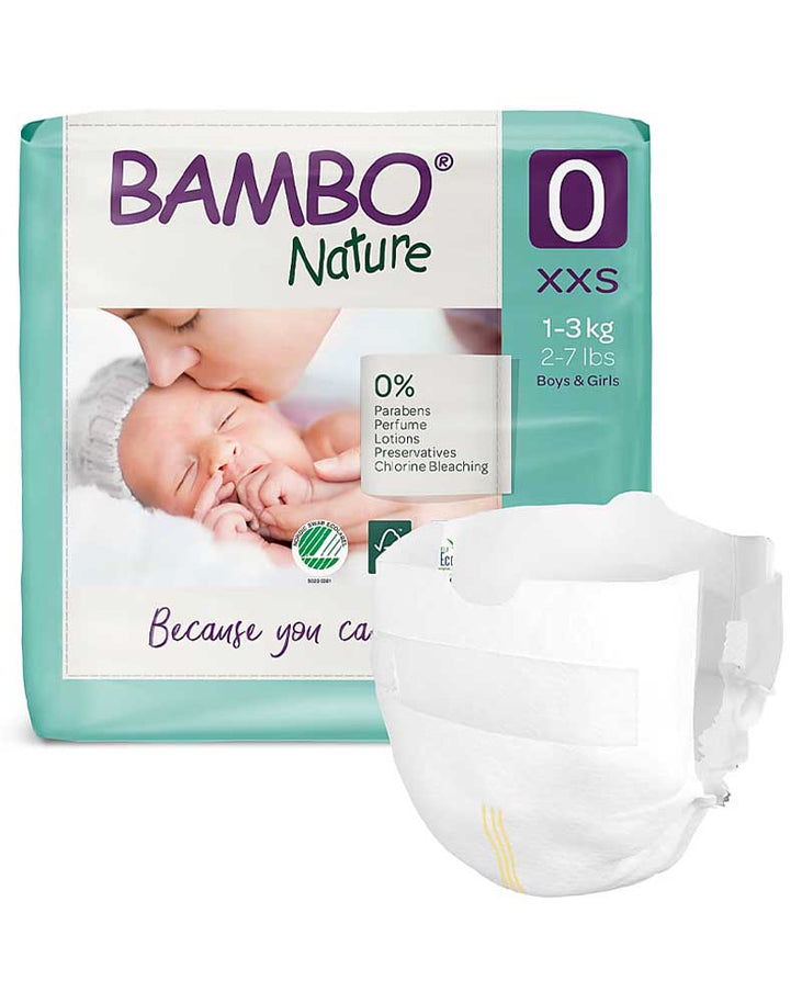 Pañales Bambo Nature Talla 0 (1-3kg) - 24 Unidades