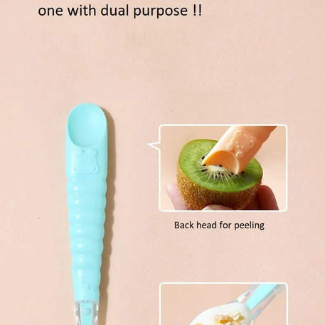 2pcs Cuillère à Nourriture en Silicone pour Bébé - Babyboss.ma - pour bébé Maroc -www.babyboss.ma