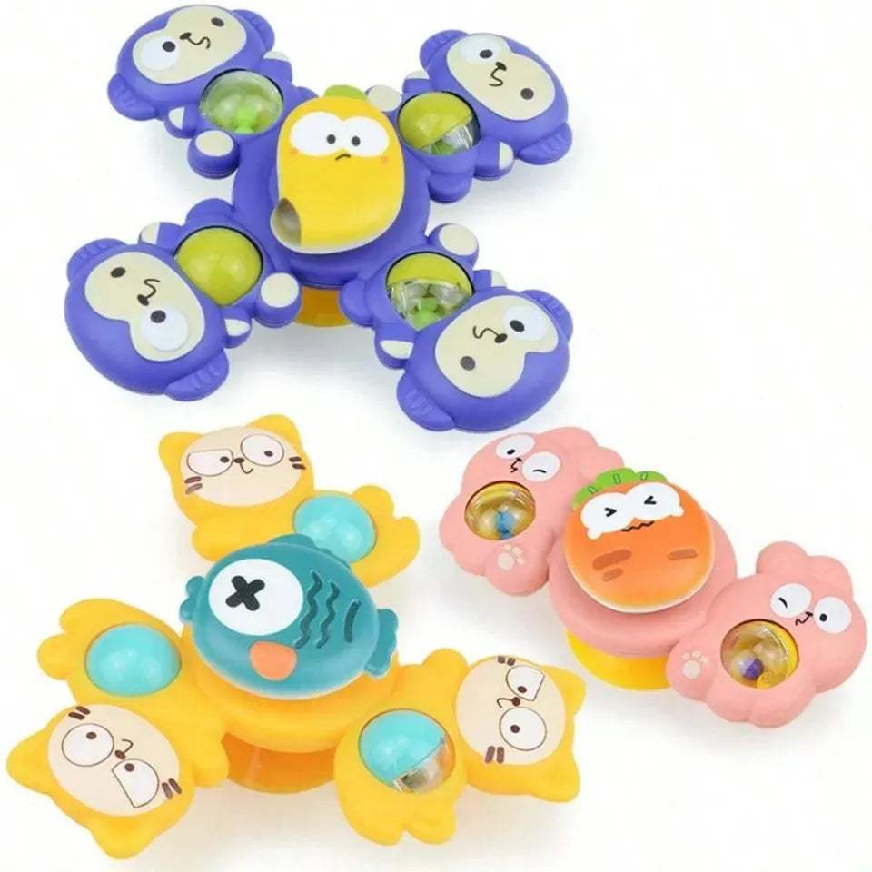 3 Spiners ventouse - babyboss toys - pour bébé Maroc -www.babyboss.ma