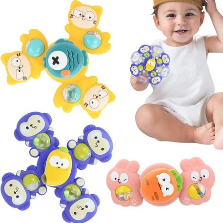 3 Spiners ventouse - babyboss toys - pour bébé Maroc -www.babyboss.ma