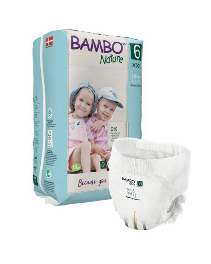 Culottes d'apprentissage Bambo Nature Taille 6 (18kg+) 18 unités