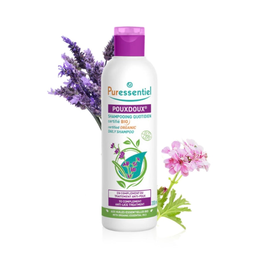 Puressentiel Shampooing Quotidien certifié Bio anti-poux Pouxdoux 200 ml - Puressentiel - pour bébé Maroc -www.babyboss.ma