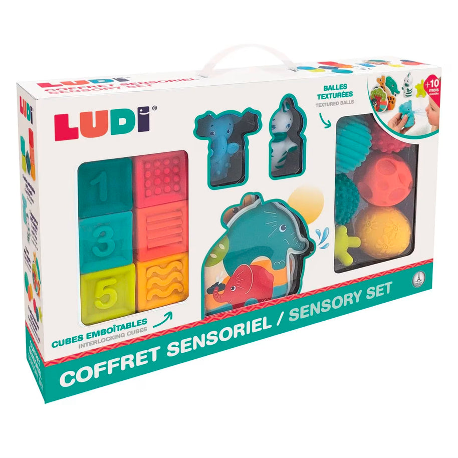 Ludi coffret éveil livre cubes et balles