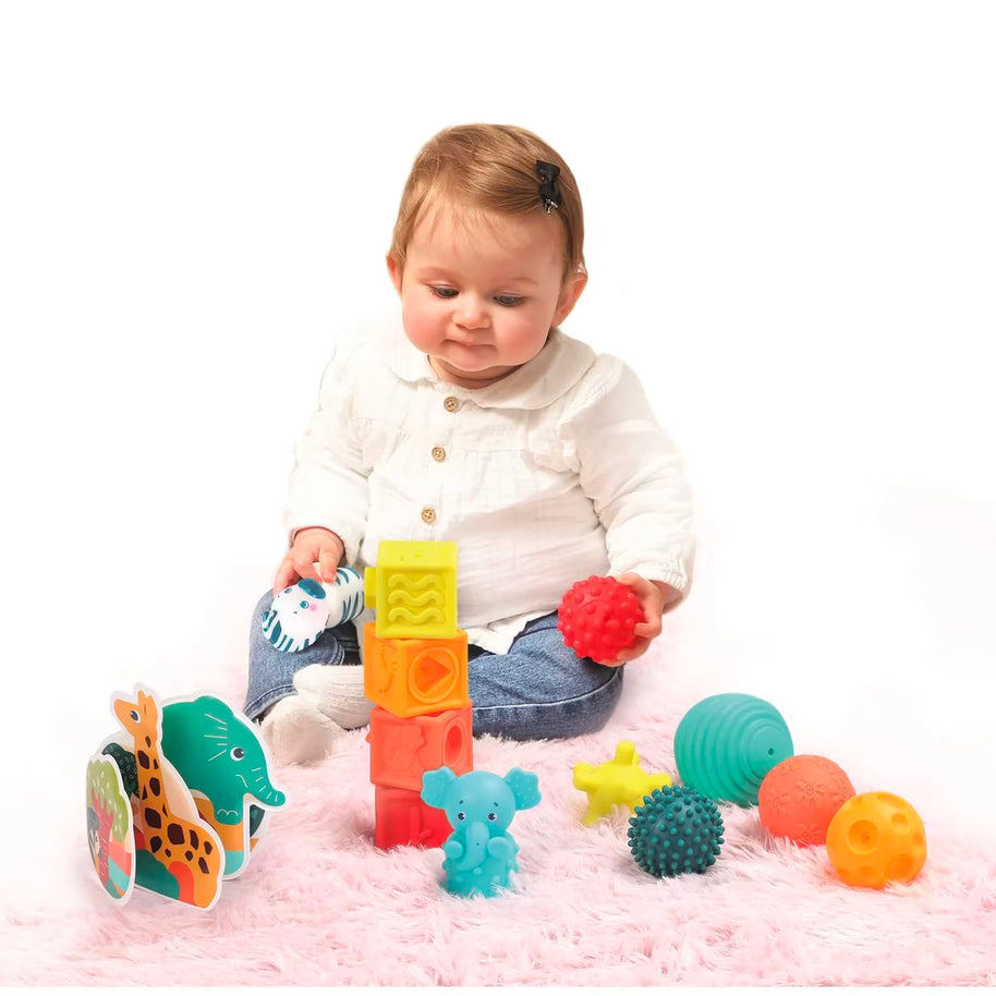 Ludi coffret éveil livre cubes et balles