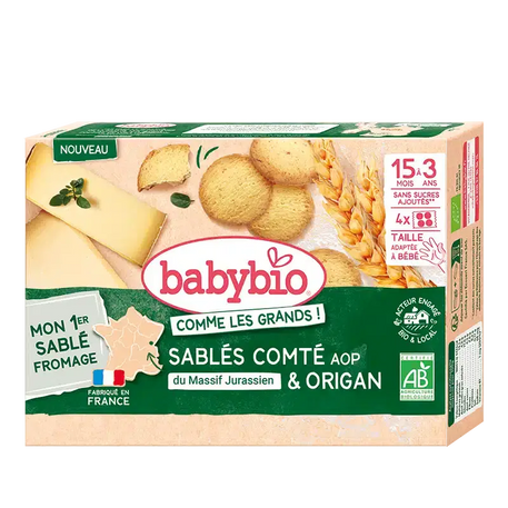 Babybio biscuit sablés comté et origan