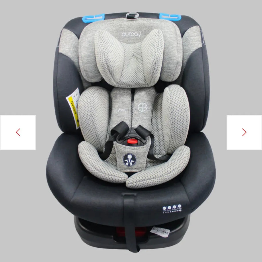 360 DEGRÉS SIEGE AUTO ISOFIX BEIGE BURBAY gris - isofix - pour bébé maroc