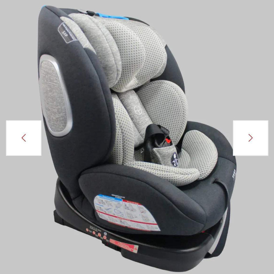 360 DEGRÉS SIEGE AUTO ISOFIX BEIGE BURBAY gris - isofix - SIEGE AUTO pour bébé Maroc -www.babyboss.ma