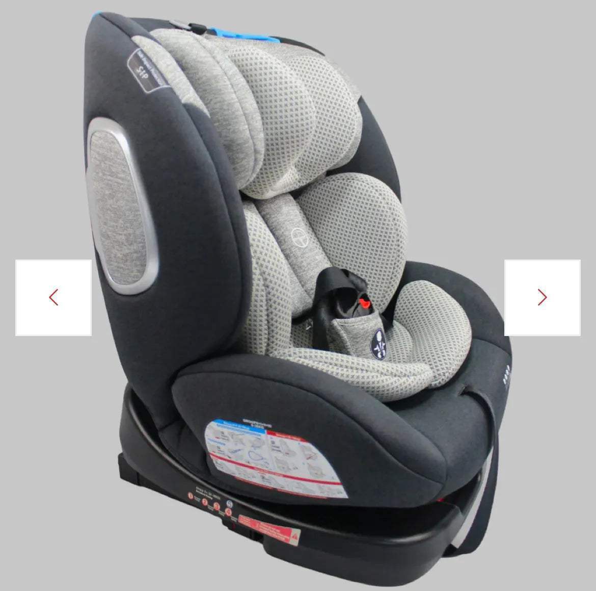 360 DEGRÉS SIEGE AUTO ISOFIX BEIGE BURBAY gris - isofix - SIEGE AUTO pour bébé Maroc -www.babyboss.ma