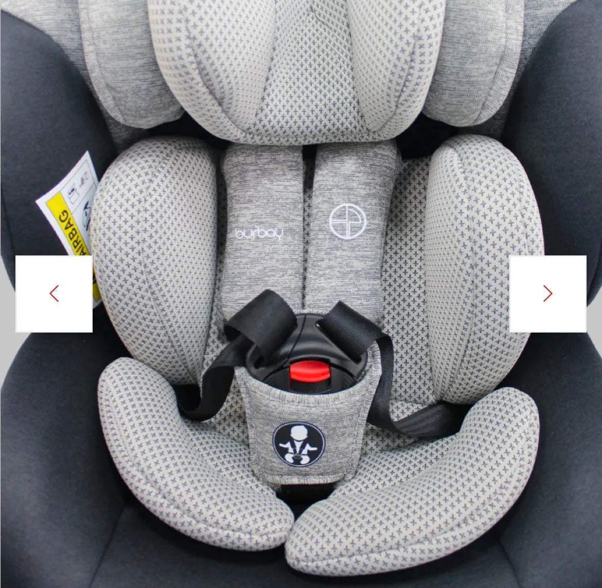 360 DEGRÉS SIEGE AUTO ISOFIX BEIGE BURBAY gris - isofix - SIEGE AUTO pour bébé Maroc -www.babyboss.ma