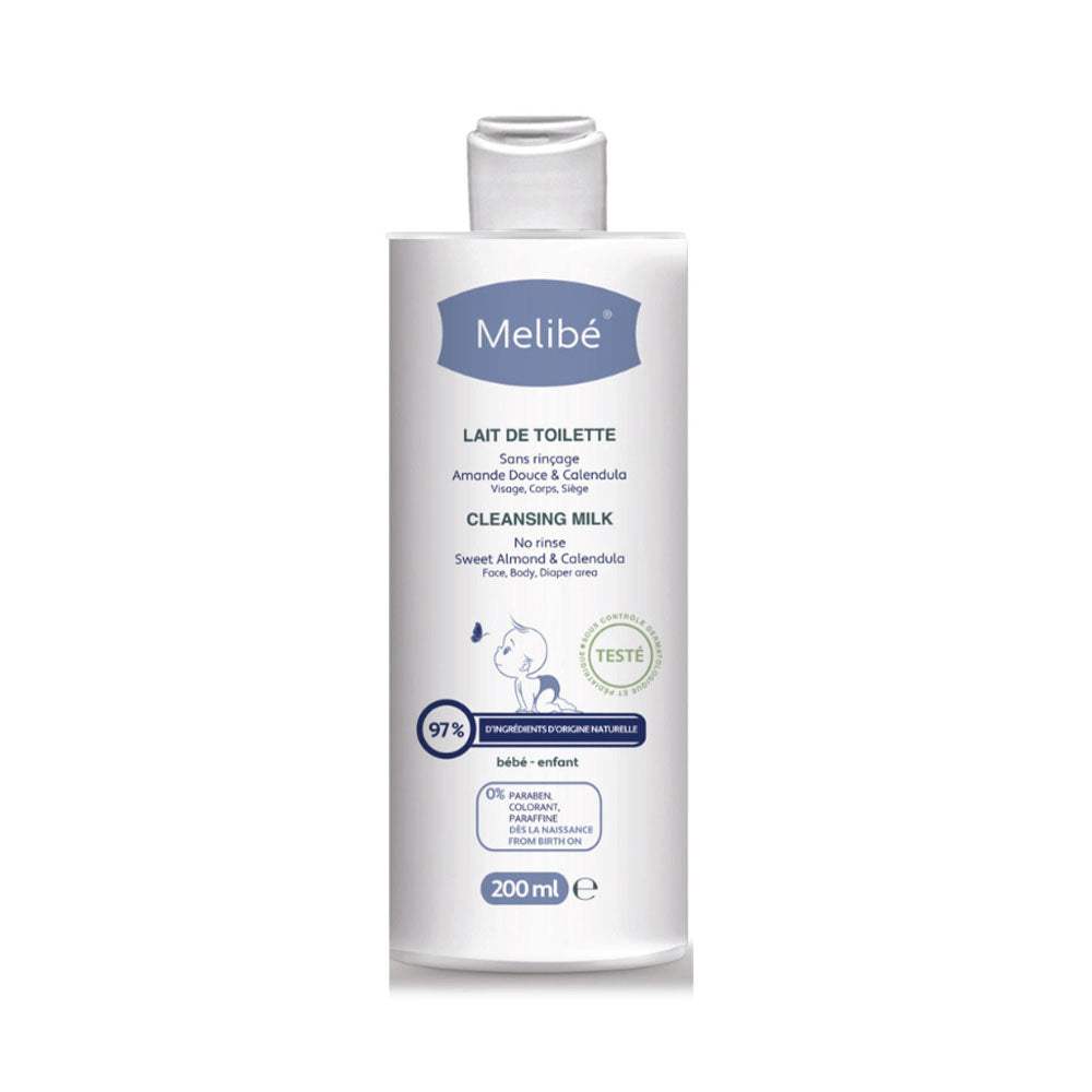 Melibé Lait de Toilette - 200ml - Melibé - Hydratants Corps pour bébé Maroc -www.babyboss.ma