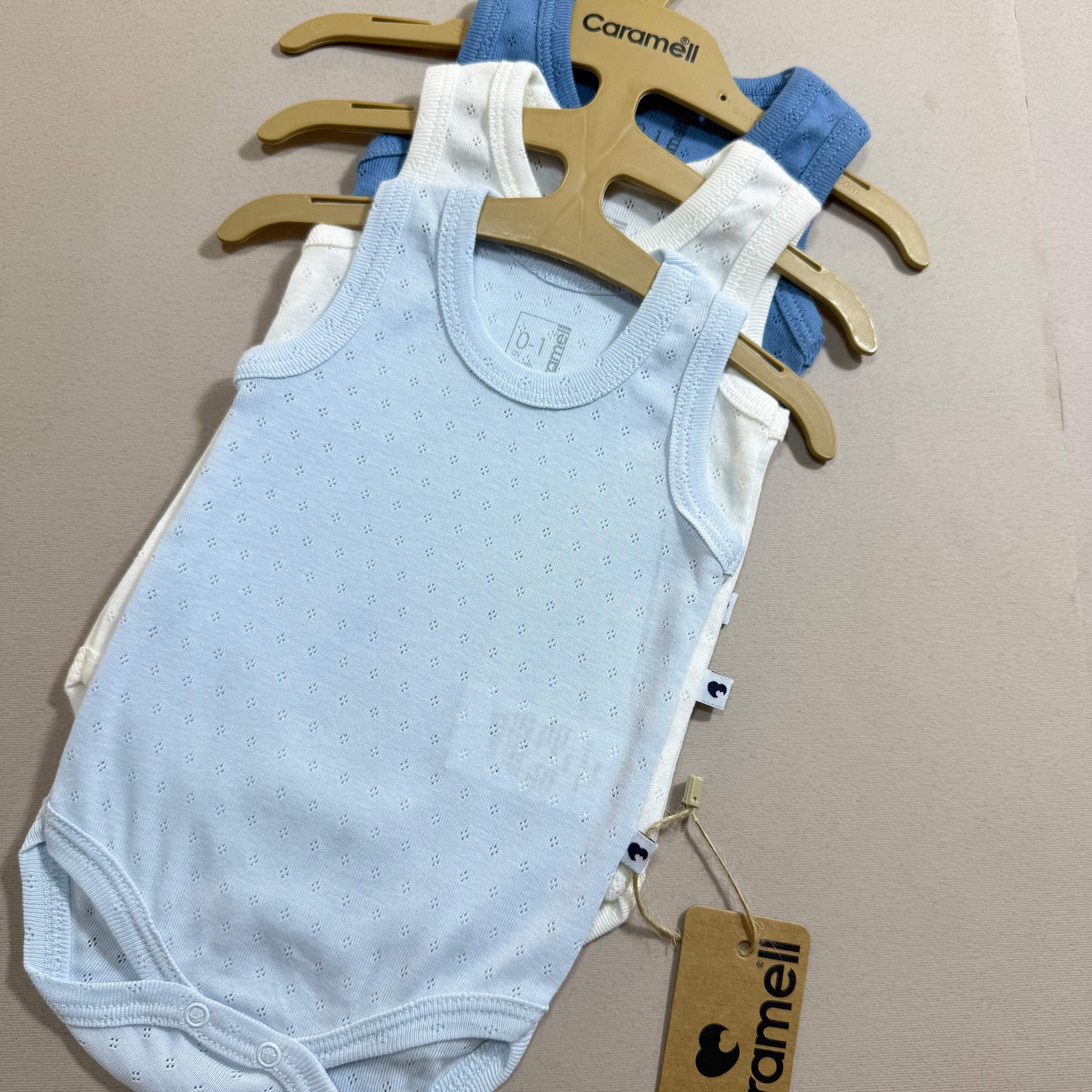 Lot de 3 bodies - Caramell - Caramell - Body pour bébé Maroc -www.babyboss.ma