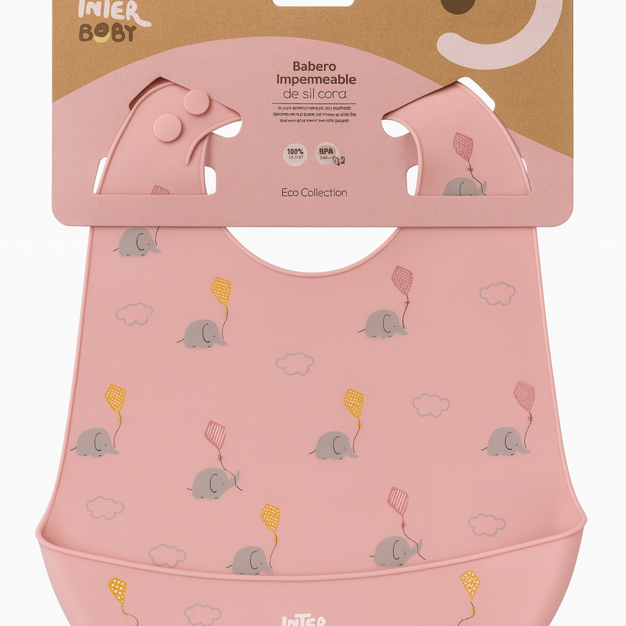 Bavoir en sillicone Interbaby