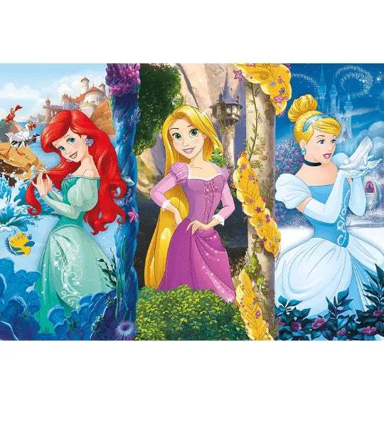 4 PUZZLES PROGRESSIFS SUPERCOLOR PRINCESSES DISNEY – CLEMENTONI - Clementoni - pour bébé Maroc -www.babyboss.ma