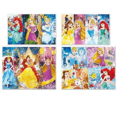 4 PUZZLES PROGRESSIFS SUPERCOLOR PRINCESSES DISNEY – CLEMENTONI - Clementoni - pour bébé Maroc -www.babyboss.ma