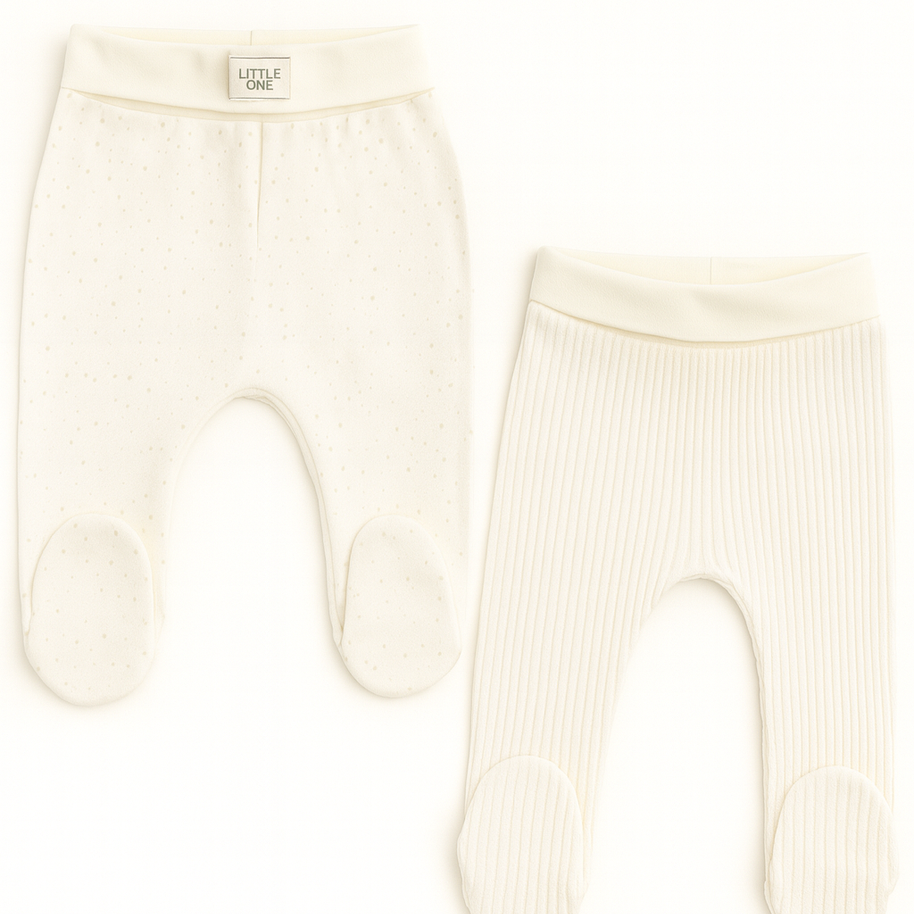 Lot de 2 pantalons – Ecru