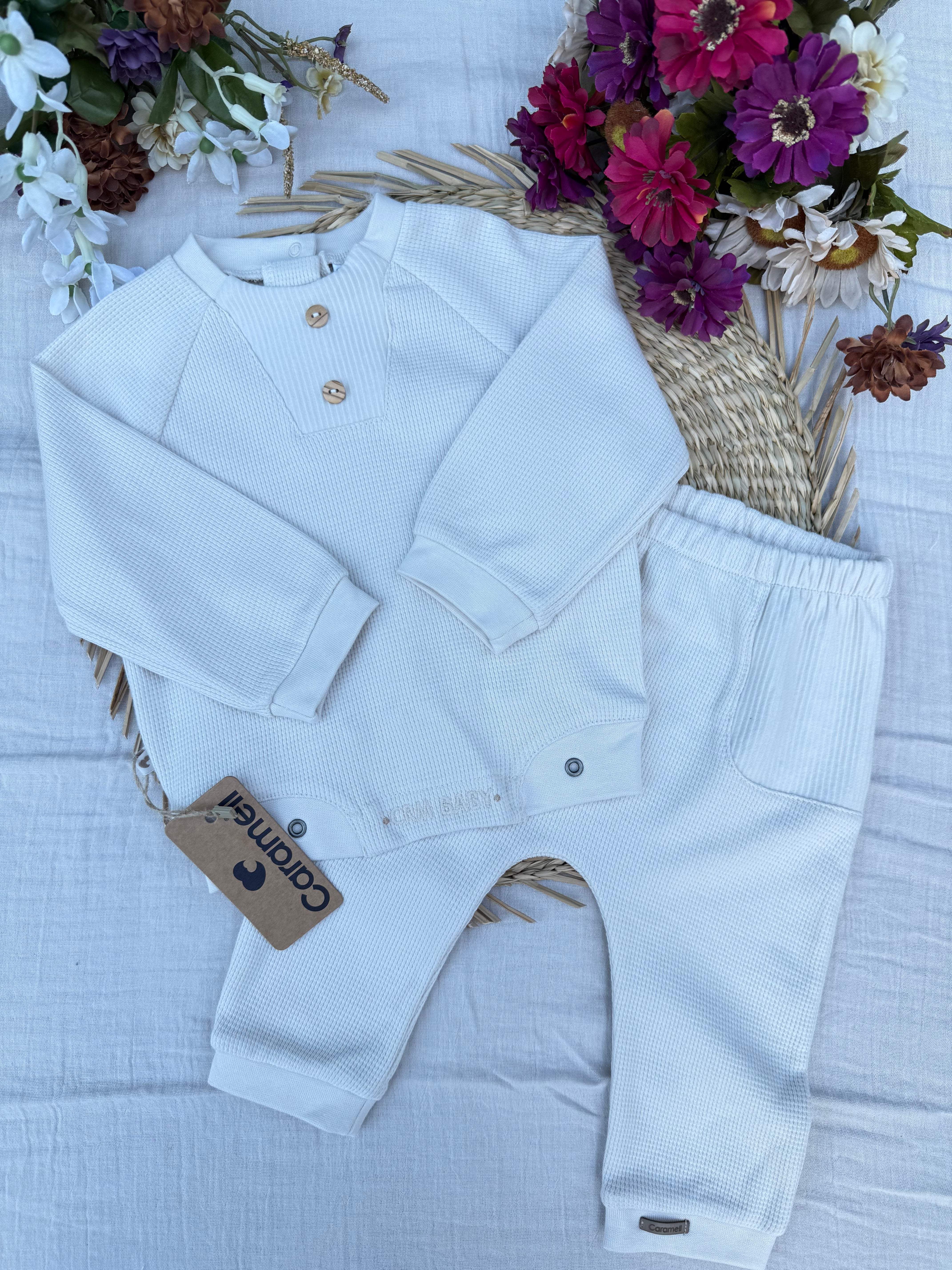 Ensemble pour bébé 2 pièces - Caramell - Caramell - Ensemble pour bébé Maroc -www.babyboss.ma