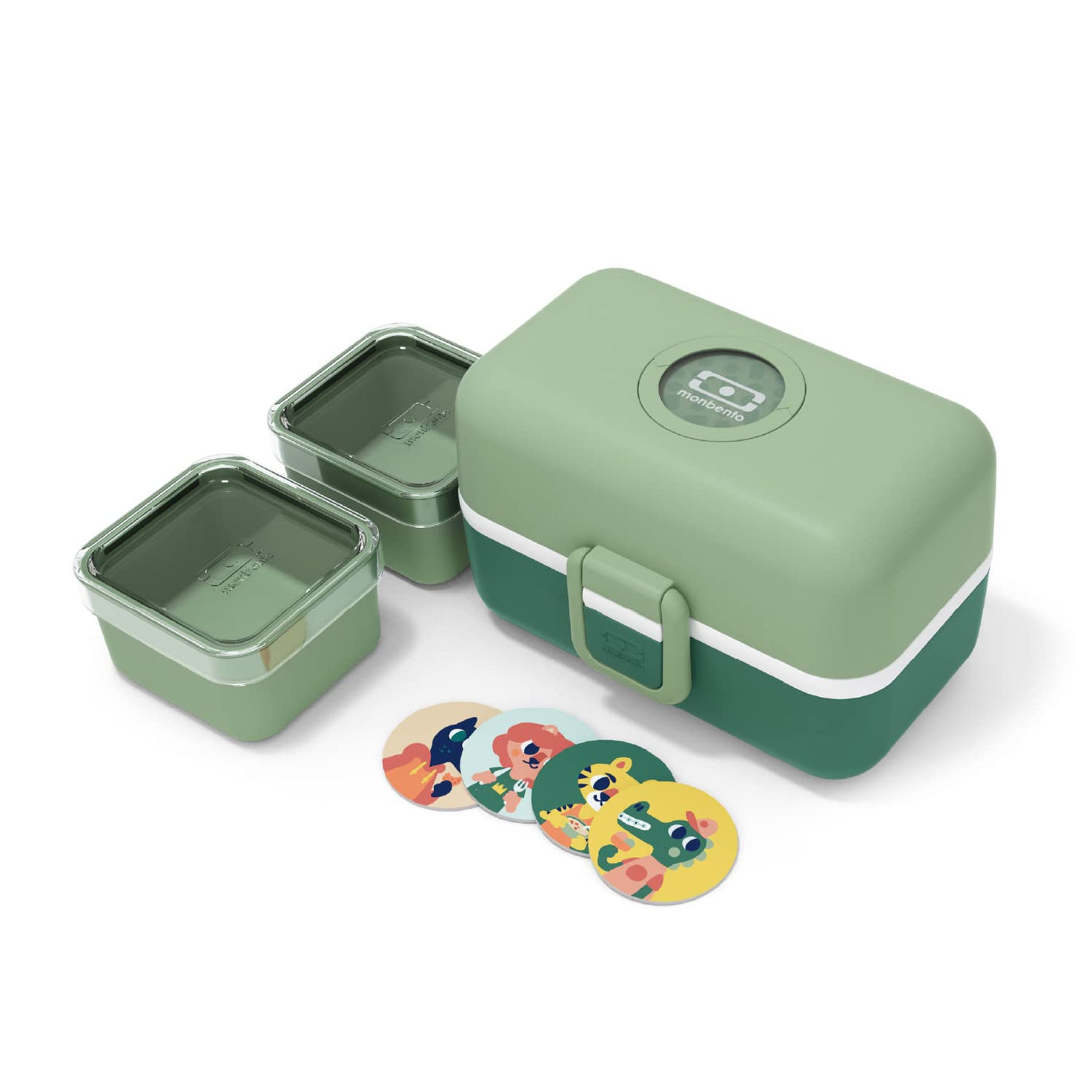 Monbento Lunch Box pour Enfant Sans BPA - vert