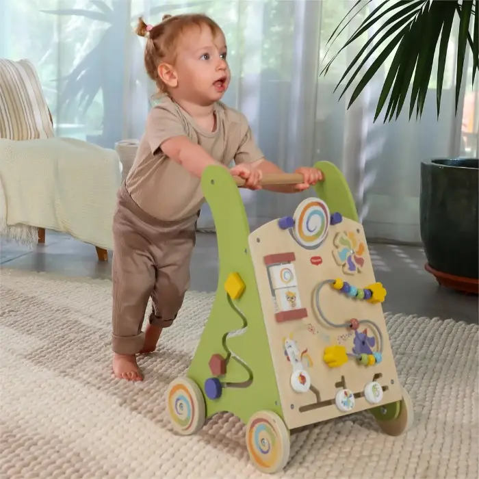 Trotteur en Bois avec Blocs Boho Chic (18M+)