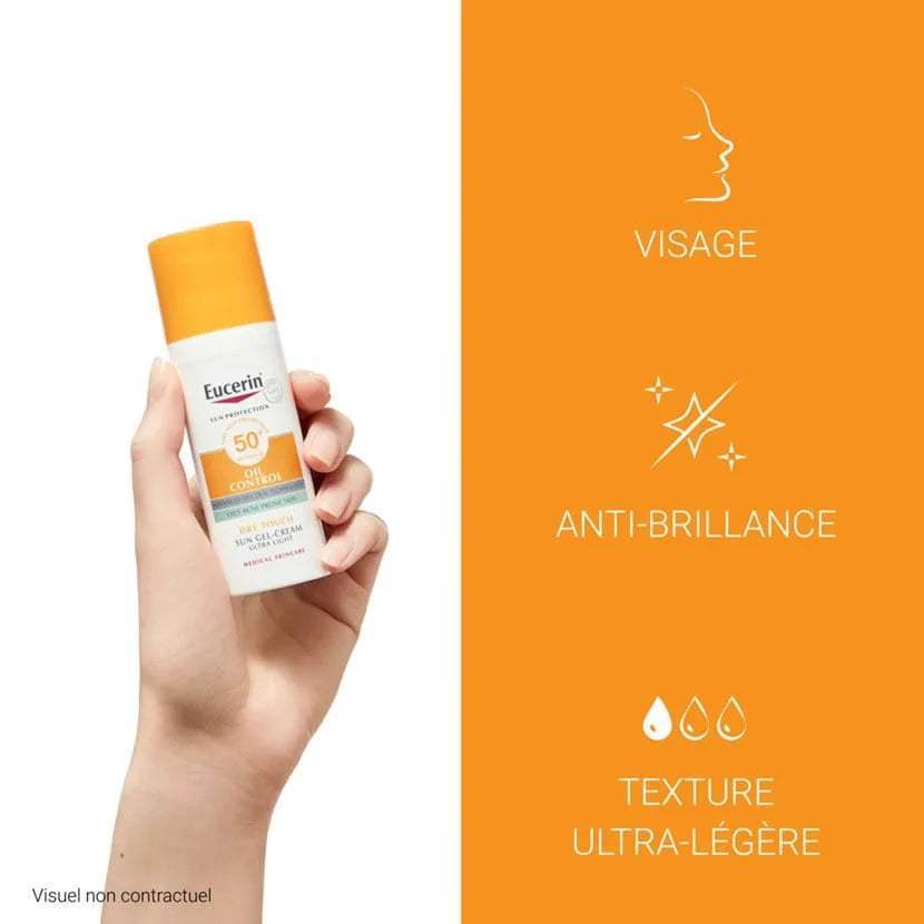 Eucerin Sun Protection Oil Control Gel-Crème SPF50+ 50ml + SERUM TRIPLE EFFECT 2X7ML OFFERTS - Eucerin - Protection solaire pour bébé Maroc -www.babyboss.ma