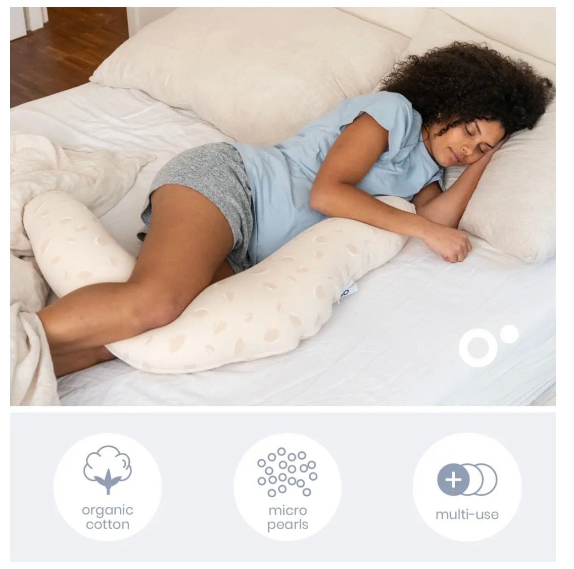 Coussin de maternité 2-en-1 Twisty – Doomoo - Dommo - - Babyboss.ma