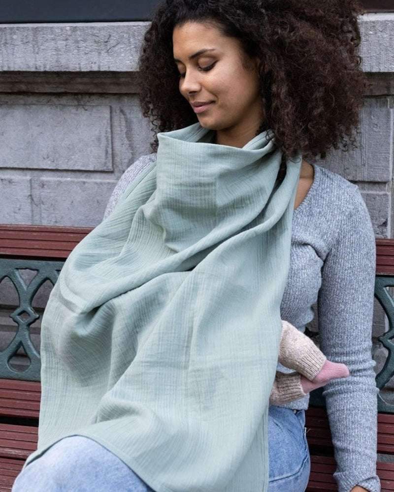 Tablier d'allaitement Mom'N Play Doomoo - Vert - Doomoo - Accessoires d'allaitement pour bébé Maroc -www.babyboss.ma