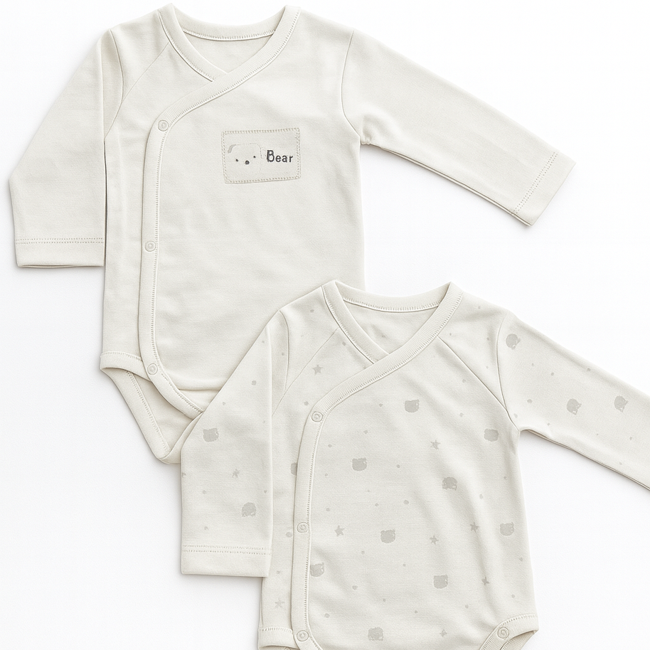 Lot de 2 bodies– Gris