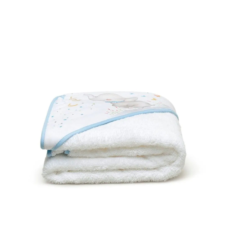 Interbaby cap de bain 100×100 et bavoir