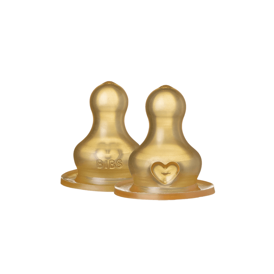 Lot de 2 Tétines de Biberon en Latex – BIBS