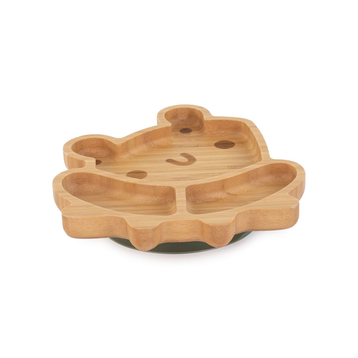 Assiette bambou FSC Miniland avec ventouse anti renversement
