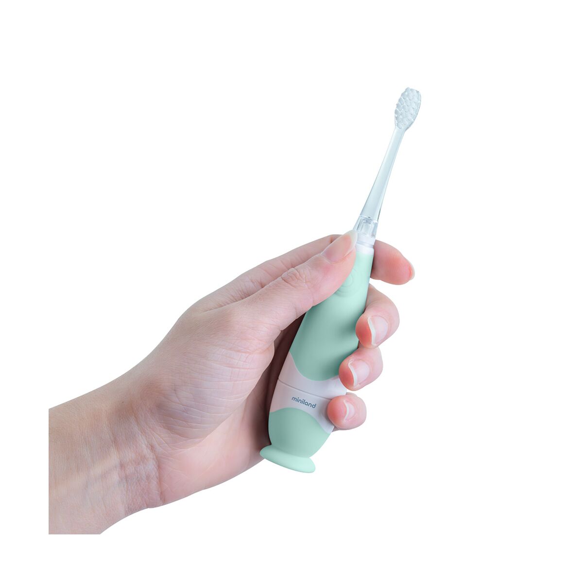 Brosse a dents electrique bebe Miniland deux tetes interchangeables