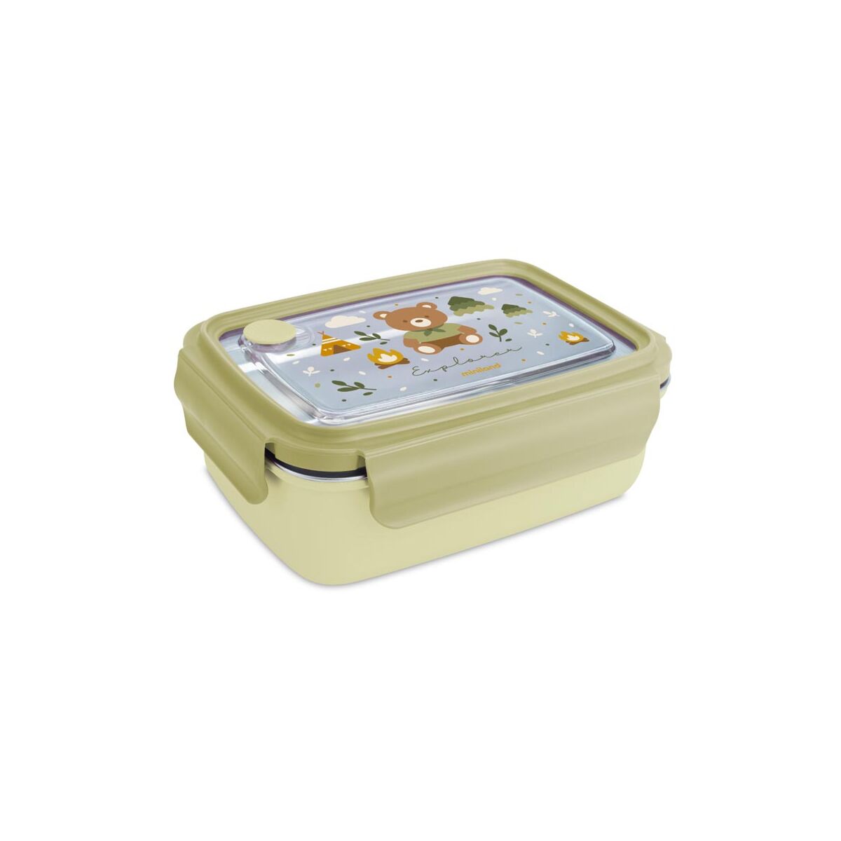 Miniland Steel Lunchbox Explorer boite repas acier inoxydable 800 ml