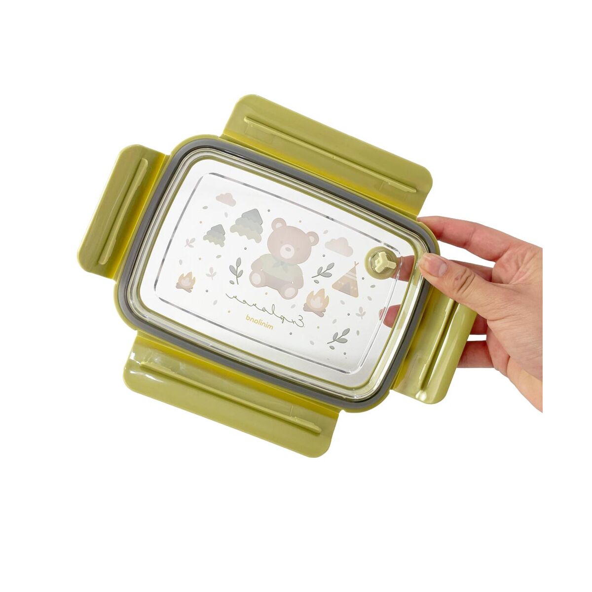 Lunch box inox Miniland Explorer joint silicone hermetique