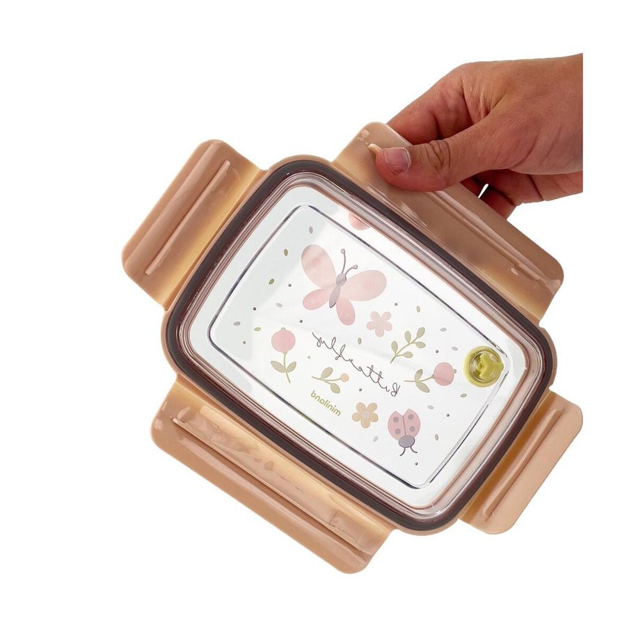 Boite dejeuner enfant Miniland Papillon sans BPA lave-vaisselle