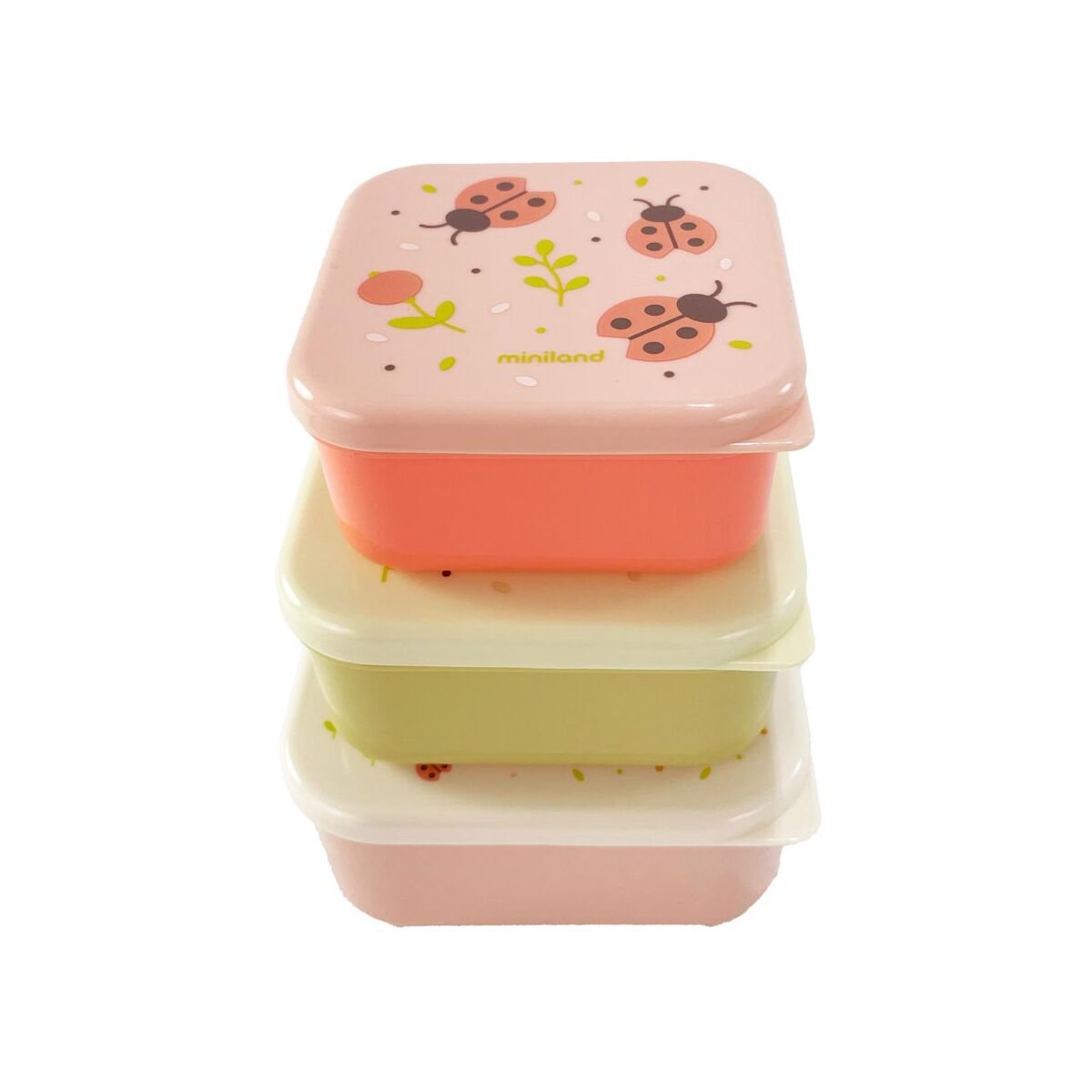 Set boites repas enfant Miniland Papillon lave-vaisselle