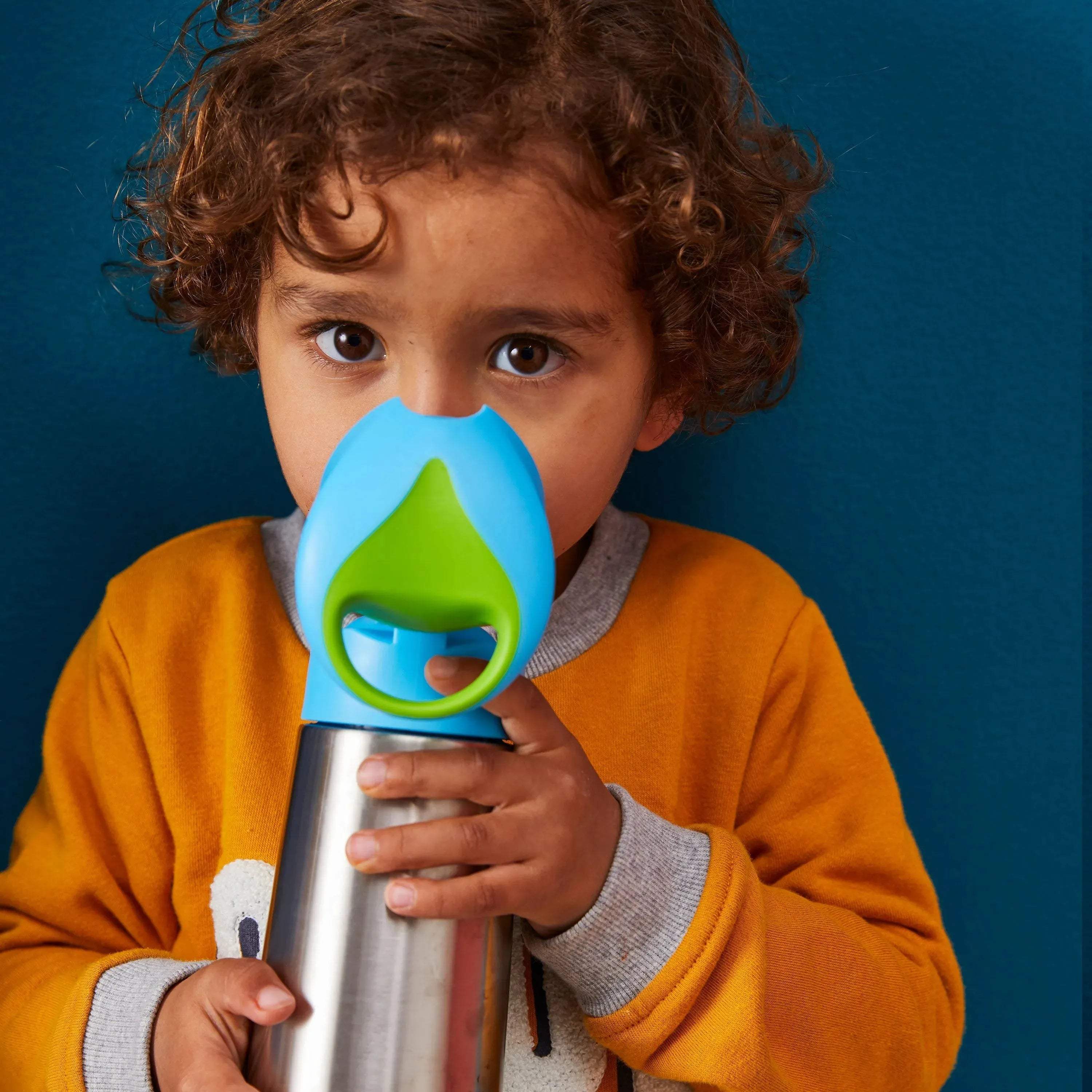 Gourde isotherme à paille B.box 500ml - blue slate - BBOX USA - Insulated Bottles - 500ml pour bébé Maroc -www.babyboss.ma