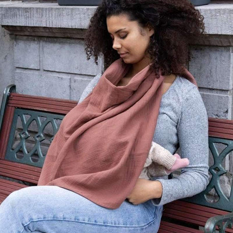 Tablier d'allaitement Mom'N Play Doomoo - Brick - Doomoo - Accessoires d'allaitement pour bébé Maroc -www.babyboss.ma