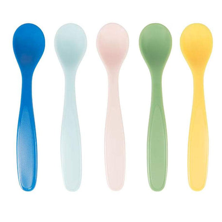 Cuillères Soft Flexible Spoons x5 Badabulle - Badabulle - Assiettes pour bébé Maroc -www.babyboss.ma
