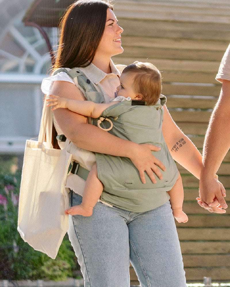 Babymoov Porte Bébé évolutif Moov & Boost - Sage Green - Babymoov - Porte Bébé pour bébé Maroc -www.babyboss.ma