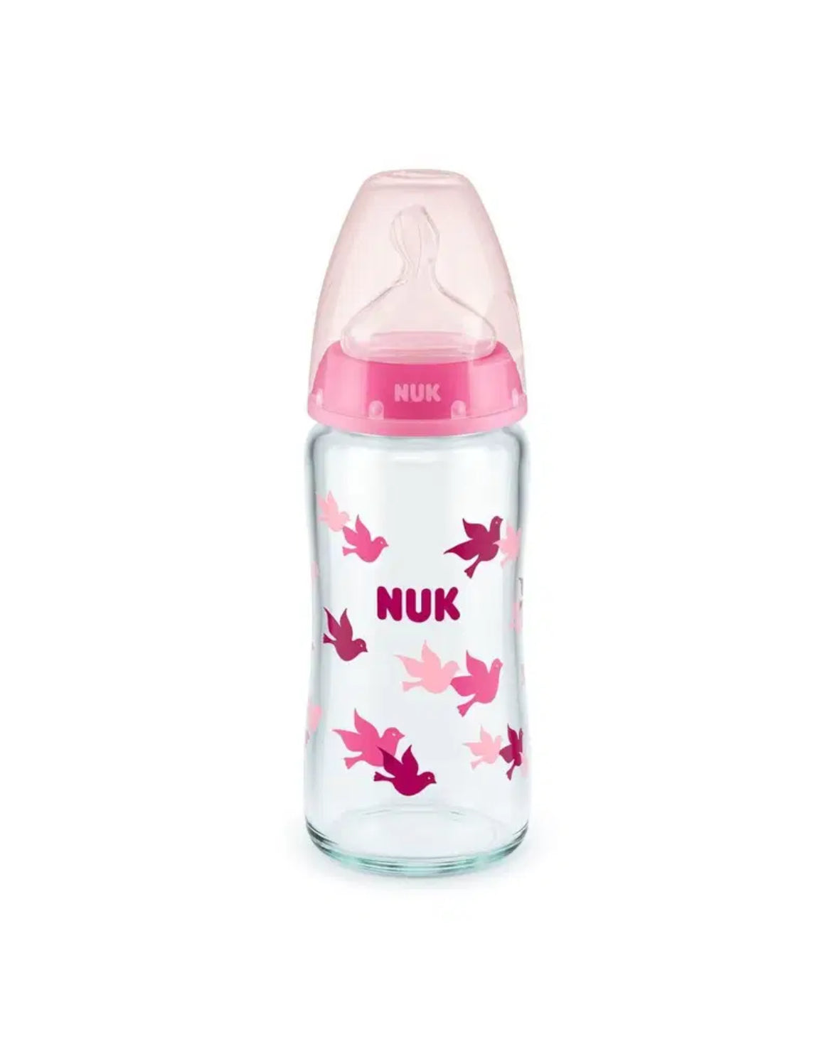 Nuk Biberon first choice+ Température control 240 ml en Verre – Rose