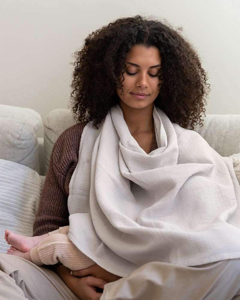 Tablier d'allaitement Mom'N Play Doomoo - Beige - Doomoo - Accessoires d'allaitement pour bébé Maroc -www.babyboss.ma